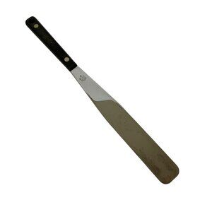 Vintage Flint Vanadium Stainless Steel Icing Spreader Black Riveted Handle USA